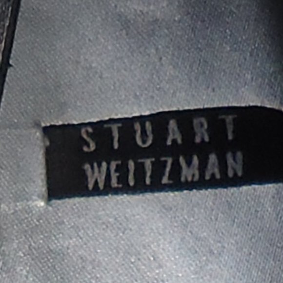 SIZE 9.5 B. Stuart Weitzman dressy satin shoes. - Picture 16 of 16